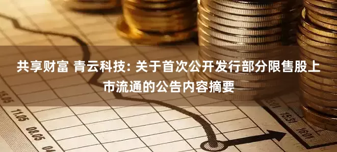 共享财富 青云科技: 关于首次公开发行部分限售股上市流通的公告内容摘要